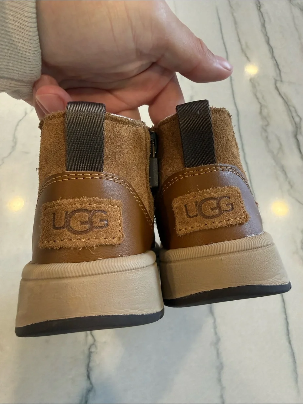 UGG Kids Chestnut Suede Ankle Boots